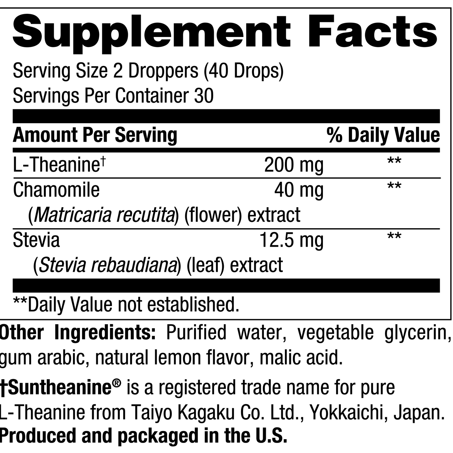 L-Theanine Liquid 30 Servings