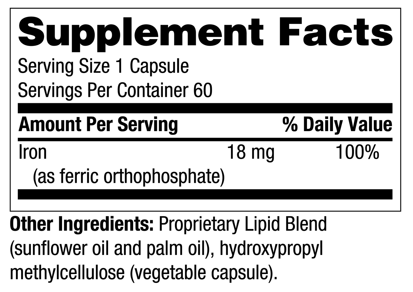 Thera Iron 60 Capsules