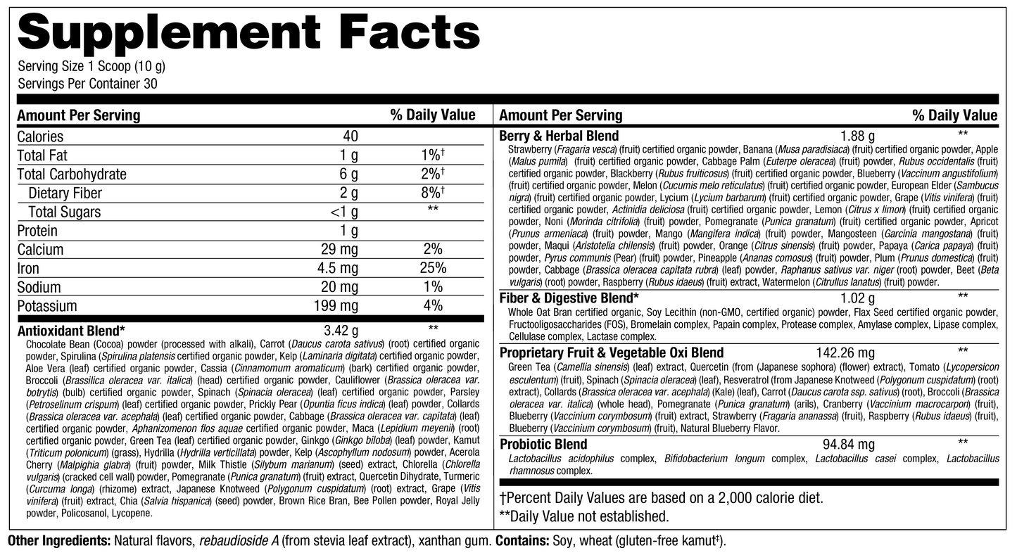 Vital Greens Espresso 30 Servings