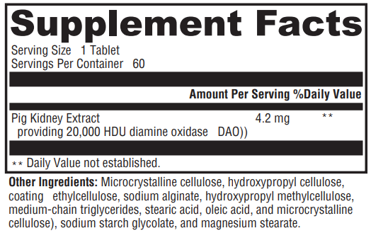 HistDAO Wine Time Enzyme 60 Tablets