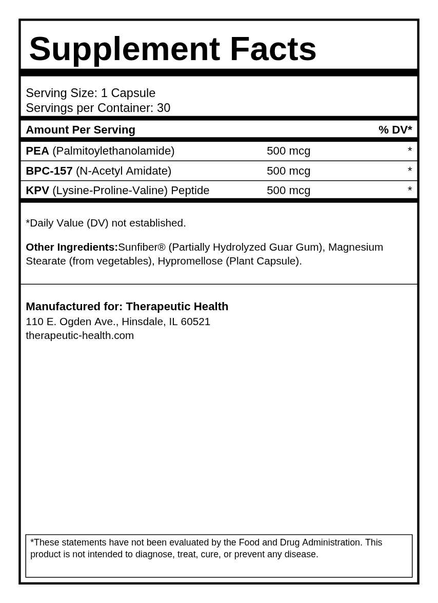 BPC-157/KPV/PEA Capsules