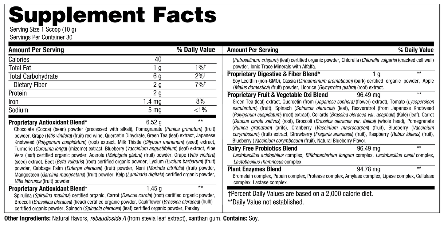 Vital Greens Chocolate 30 Servings